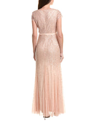 Adrianna Papell Adrianna Papell Beaded Mesh Dress
