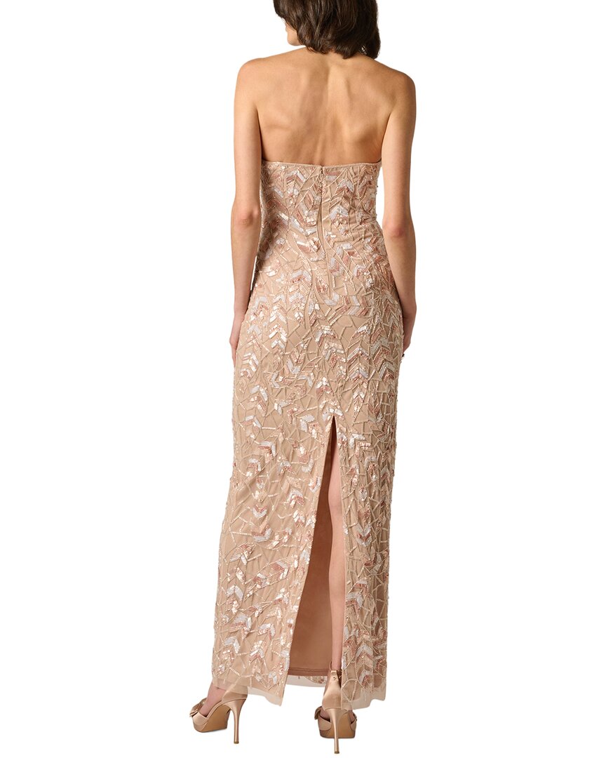 Aidan Mattox Aidan Mattox Beaded Halter Long Dress