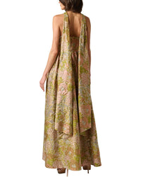 Aidan Mattox Aidan Mattox Floral Jacquard Long Dress