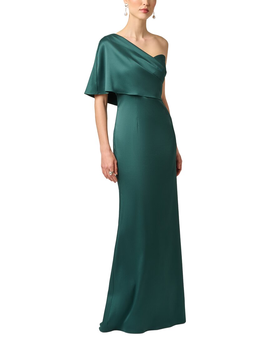 Aidan Mattox Aidan Mattox Stretch Mikado Long Dress
