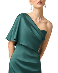 Aidan Mattox Aidan Mattox Stretch Mikado Long Dress