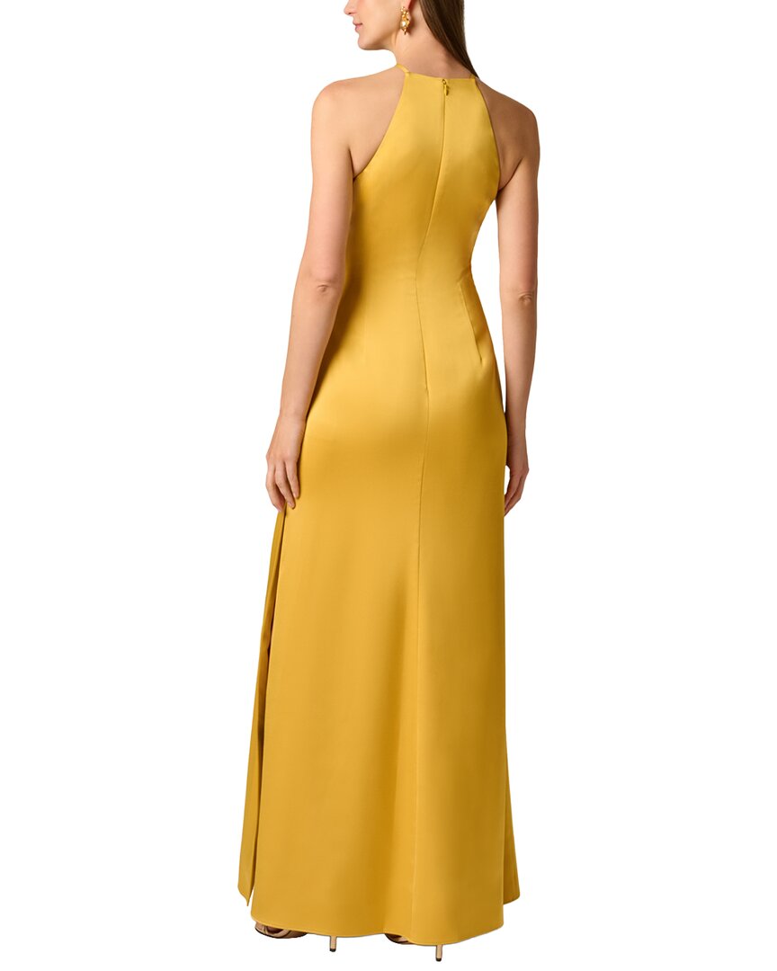 Aidan Mattox Aidan Mattox Crepe Back Satin Long Dress