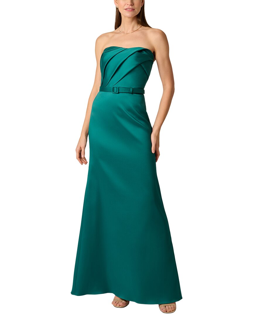 Aidan Mattox Aidan Mattox Stretch Mikado Long Dress
