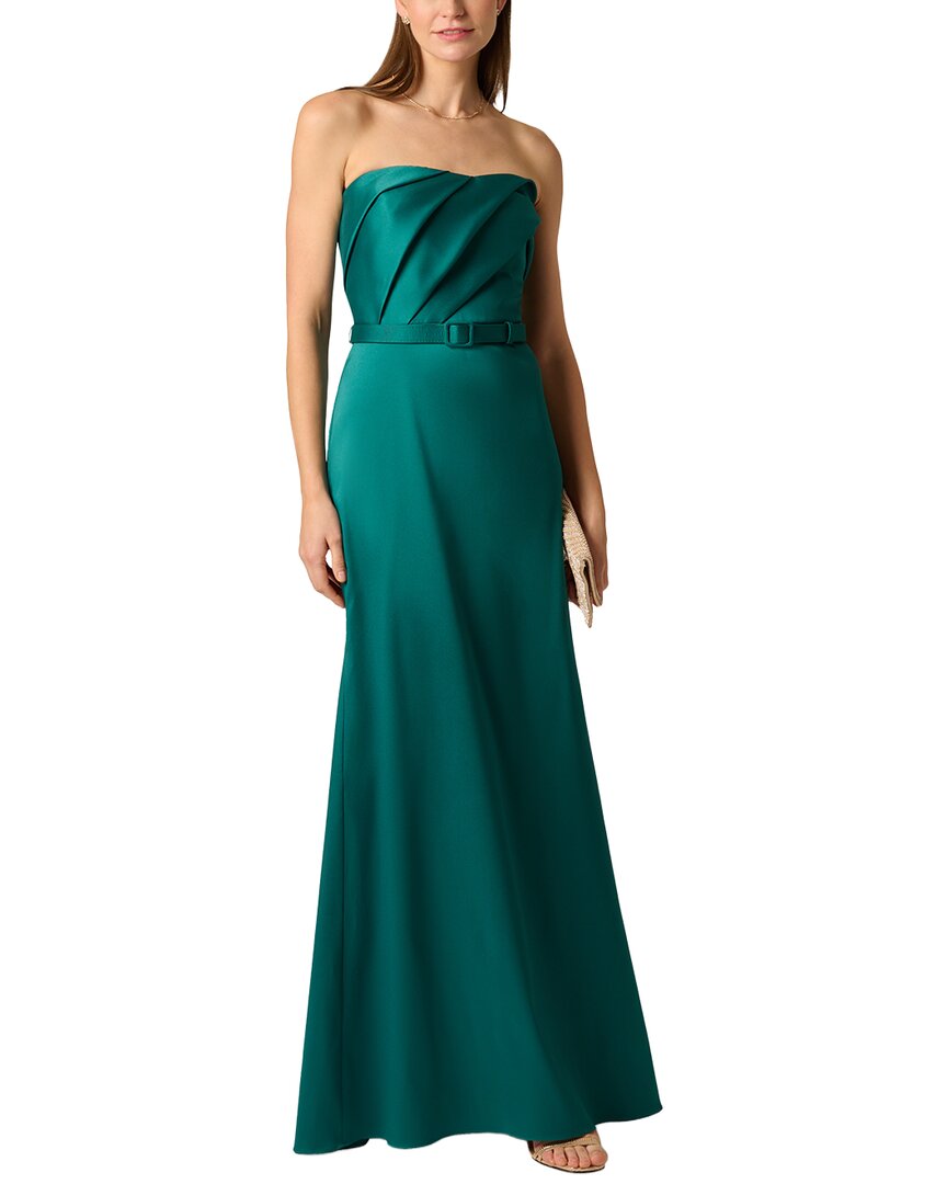 Aidan Mattox Aidan Mattox Stretch Mikado Long Dress