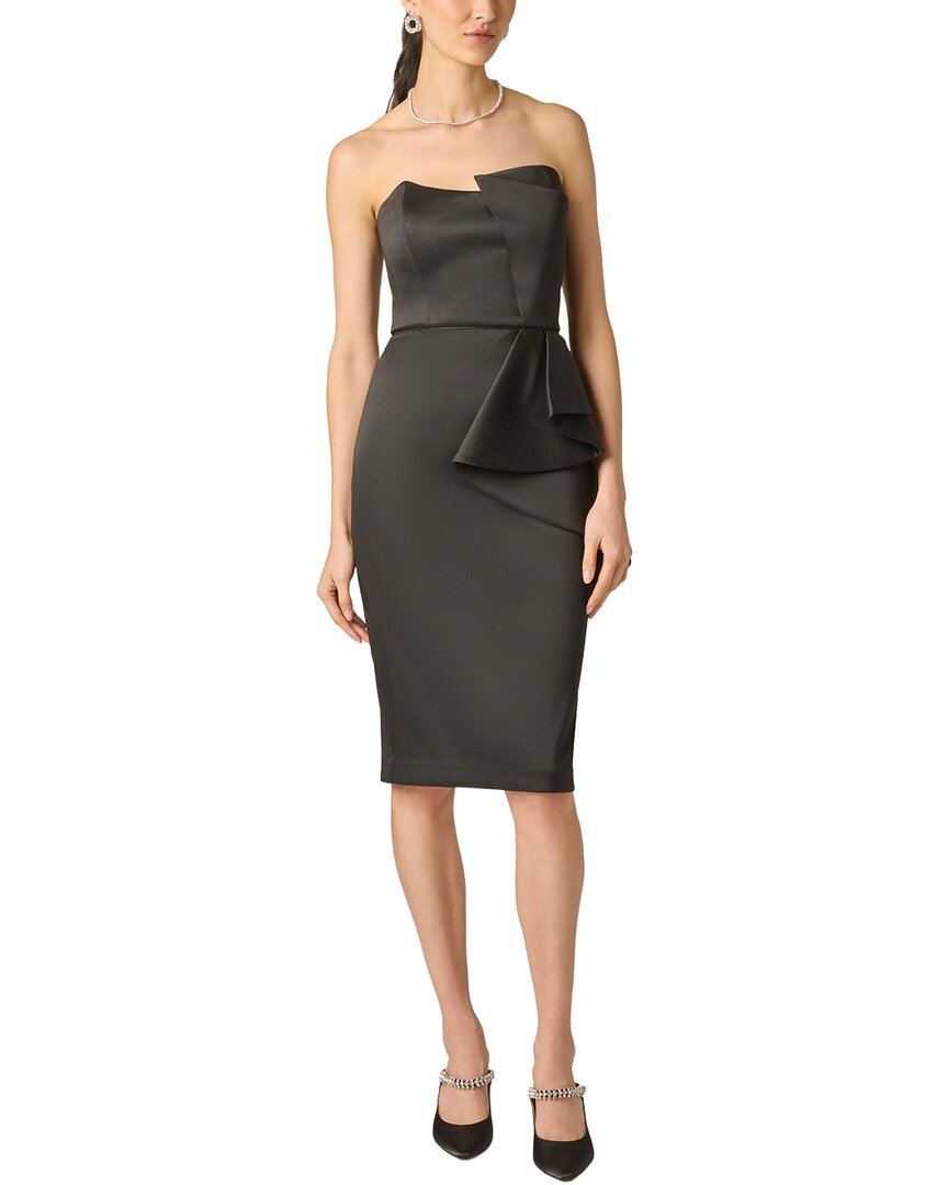 Aidan Mattox Aidan Mattox Stretch Mikado Midi Dress