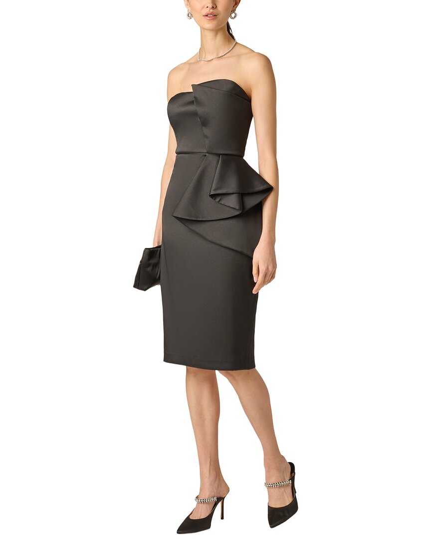 Aidan Mattox Aidan Mattox Stretch Mikado Midi Dress