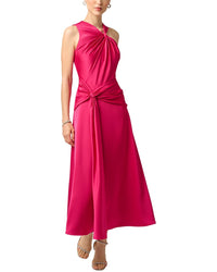Aidan Mattox Aidan Mattox Crepe Back Satin Midi Dress