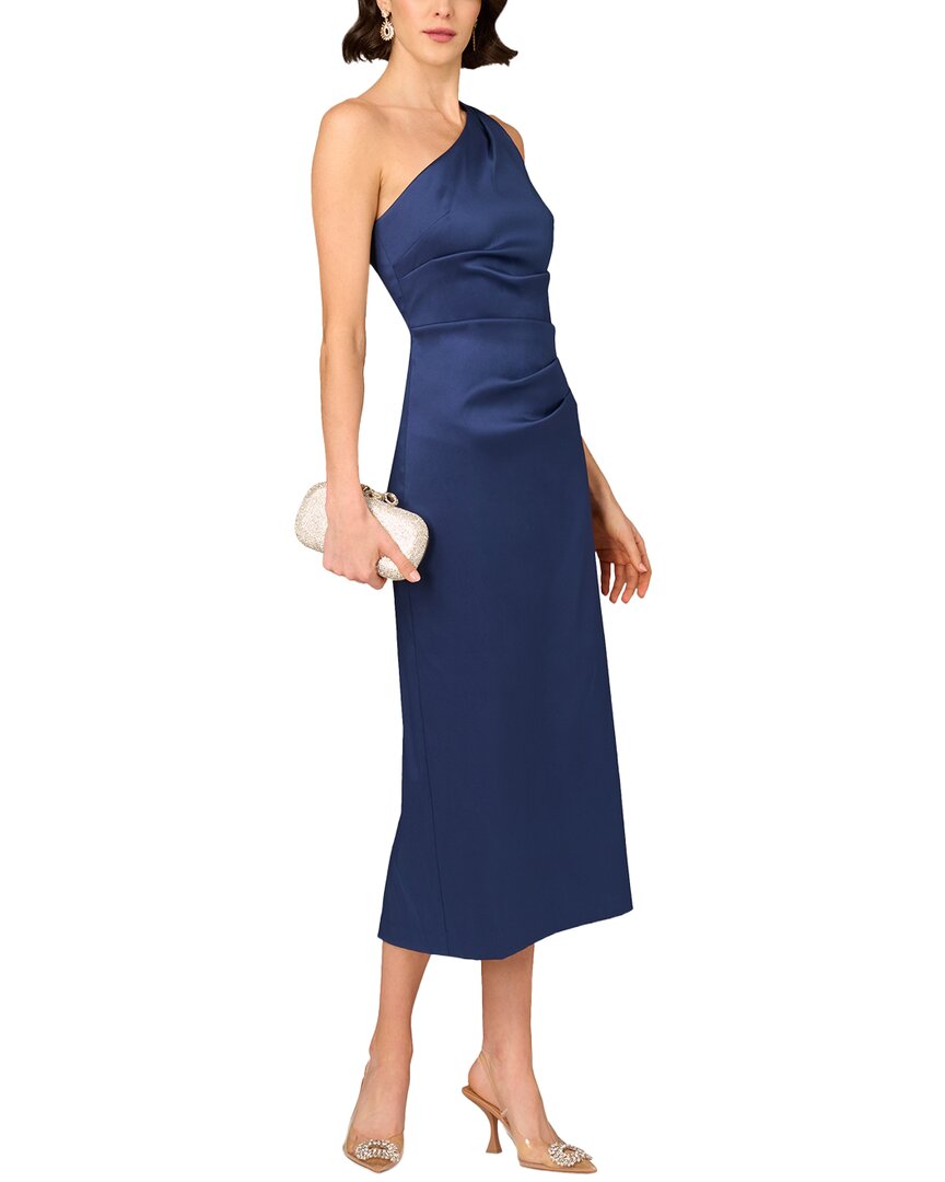 Aidan Mattox Aidan Mattox Stretch Mikado Midi Dress