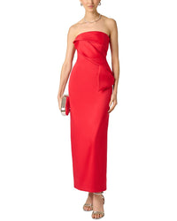 Aidan Mattox Aidan Mattox Stretch Mikado Long Dress