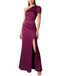 Aidan Mattox Aidan Mattox Crepe Back Satin Long Dress
