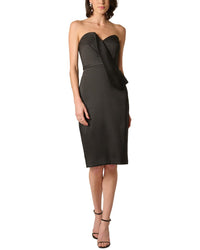 Aidan Mattox Aidan Mattox Stretch Mikado Midi Dress
