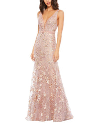 Mac Duggal Floral Embellished Dress
