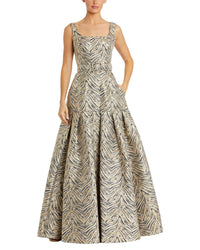 Mac Duggal Belt Long Dress