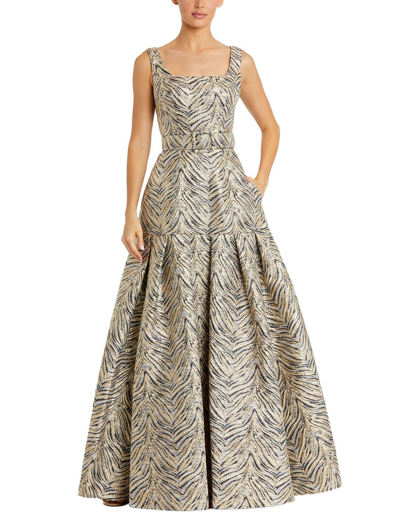 Mac Duggal Belt Long Dress