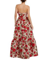 Mac Duggal Printed Long Dress