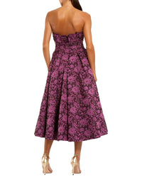 Mac Duggal Printed Midi Dress