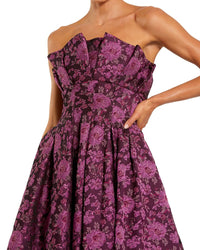 Mac Duggal Printed Midi Dress