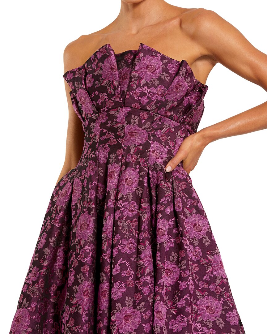 Mac Duggal Printed Midi Dress