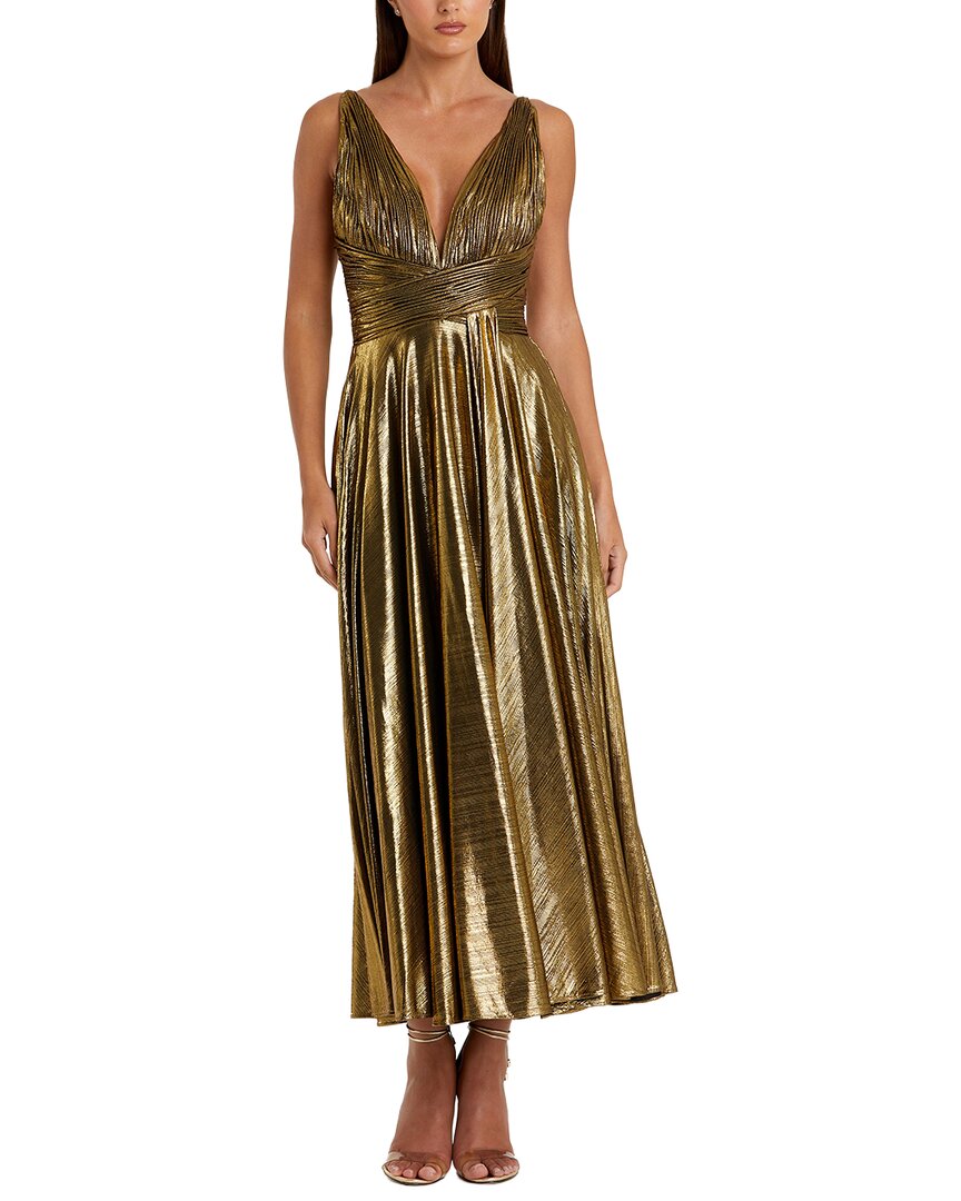 Mac Duggal Pleated Long Dress