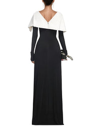 Amina Glam Solid Maxi Dress