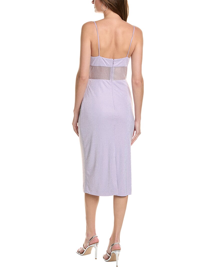 Et Ochs Harmony Crystal Silk-Trim Midi Dress