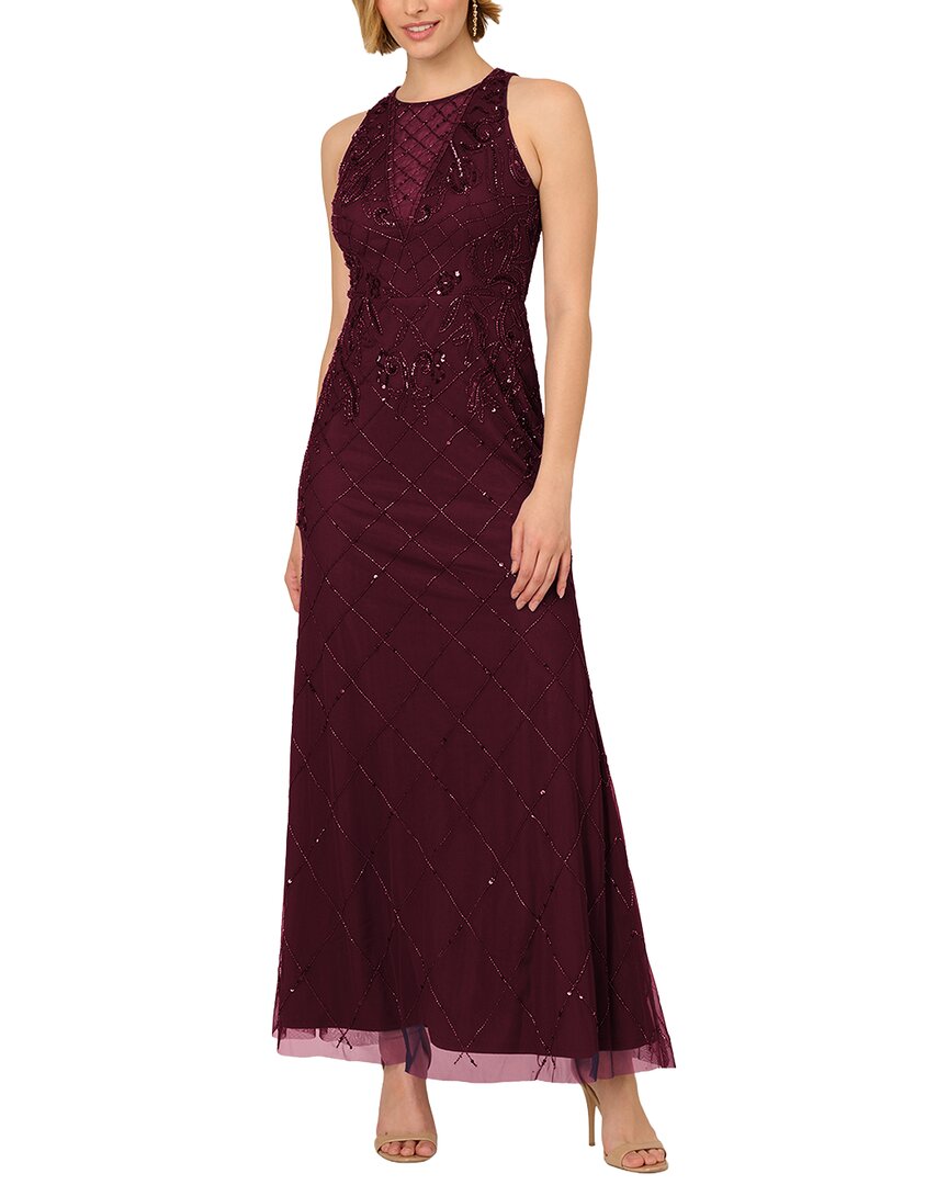 Adrianna Papell Sleeveless Embellished Maxi Dress