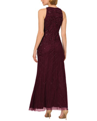 Adrianna Papell Sleeveless Embellished Maxi Dress