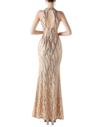 Kalinnu Embellished Sleeveless Maxi Dress
