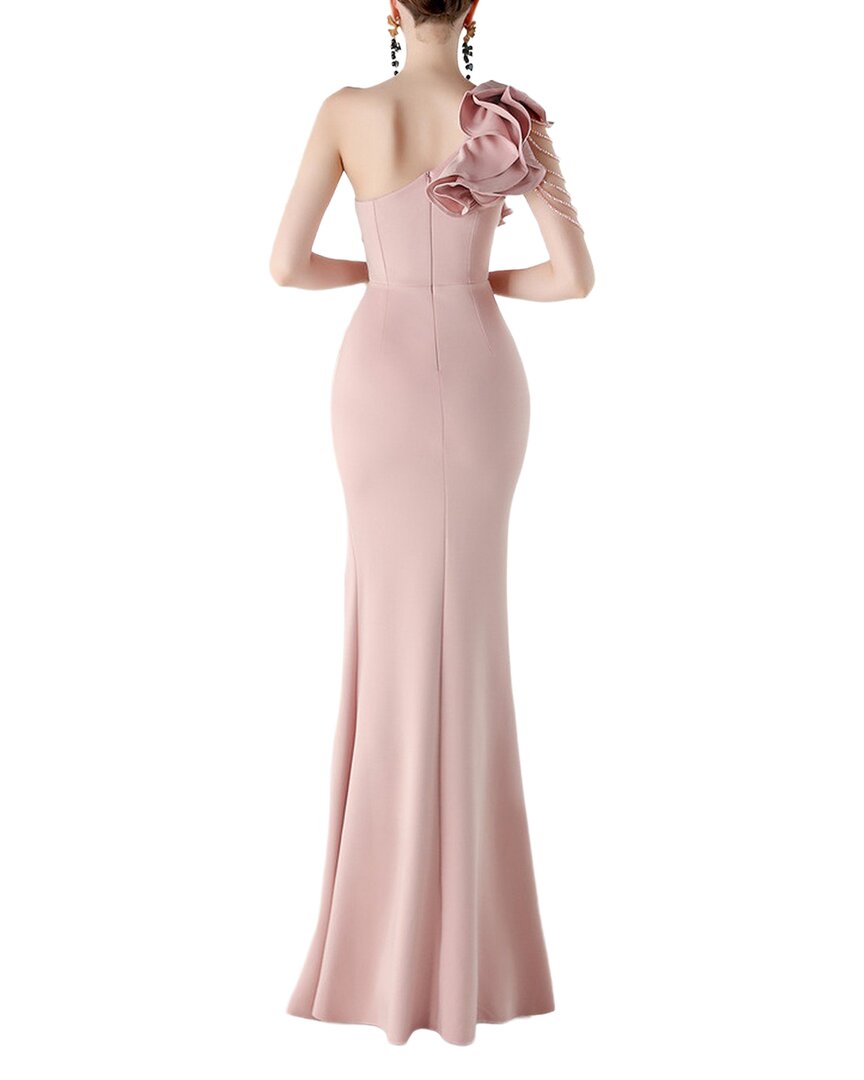 Kalinnu Solid One Shoulder Maxi Dress