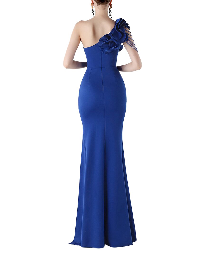 Kalinnu Solid One Shoulder Maxi Dress