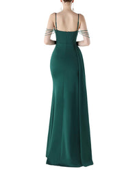 Kalinnu Solid Sleeveless Maxi Dress