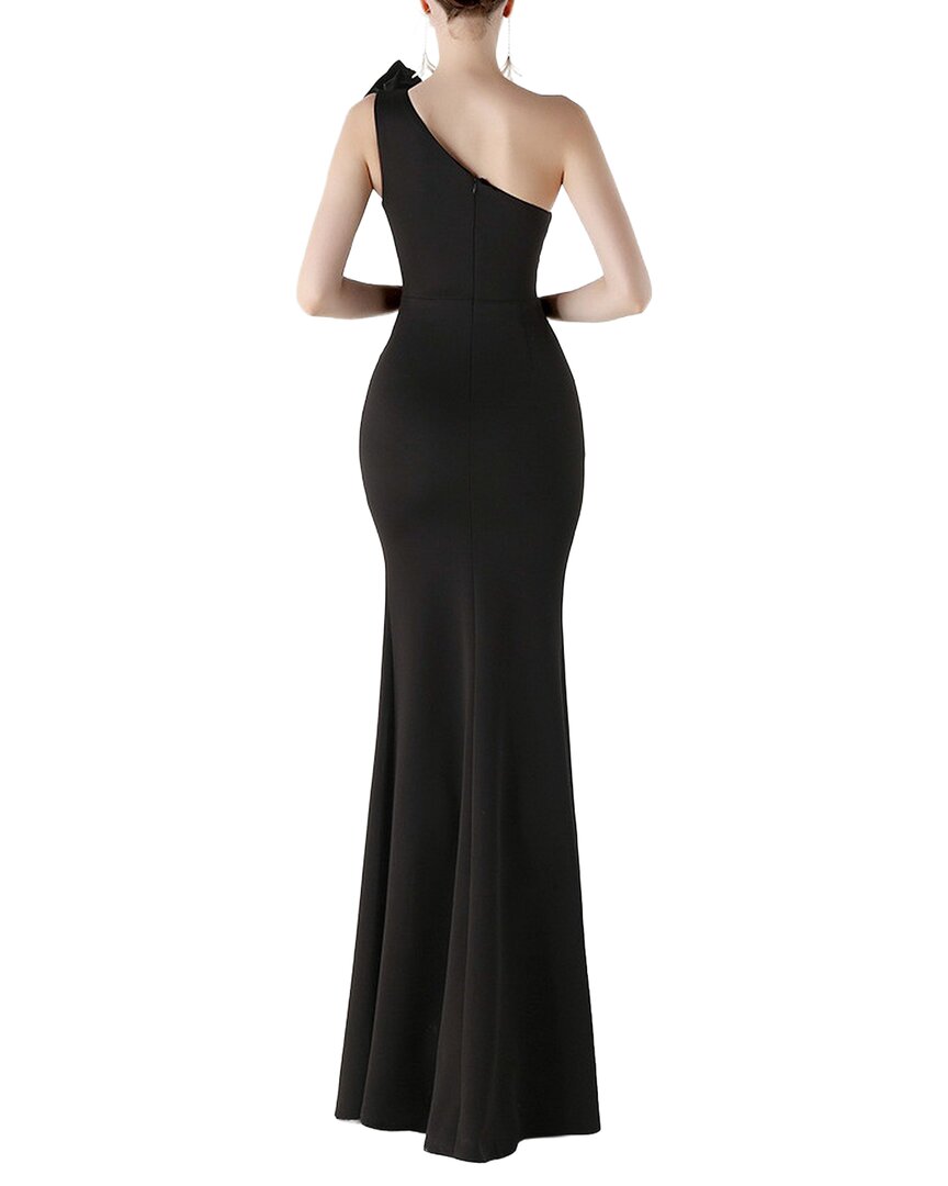 Kalinnu Solid One Shoulder Maxi Dress
