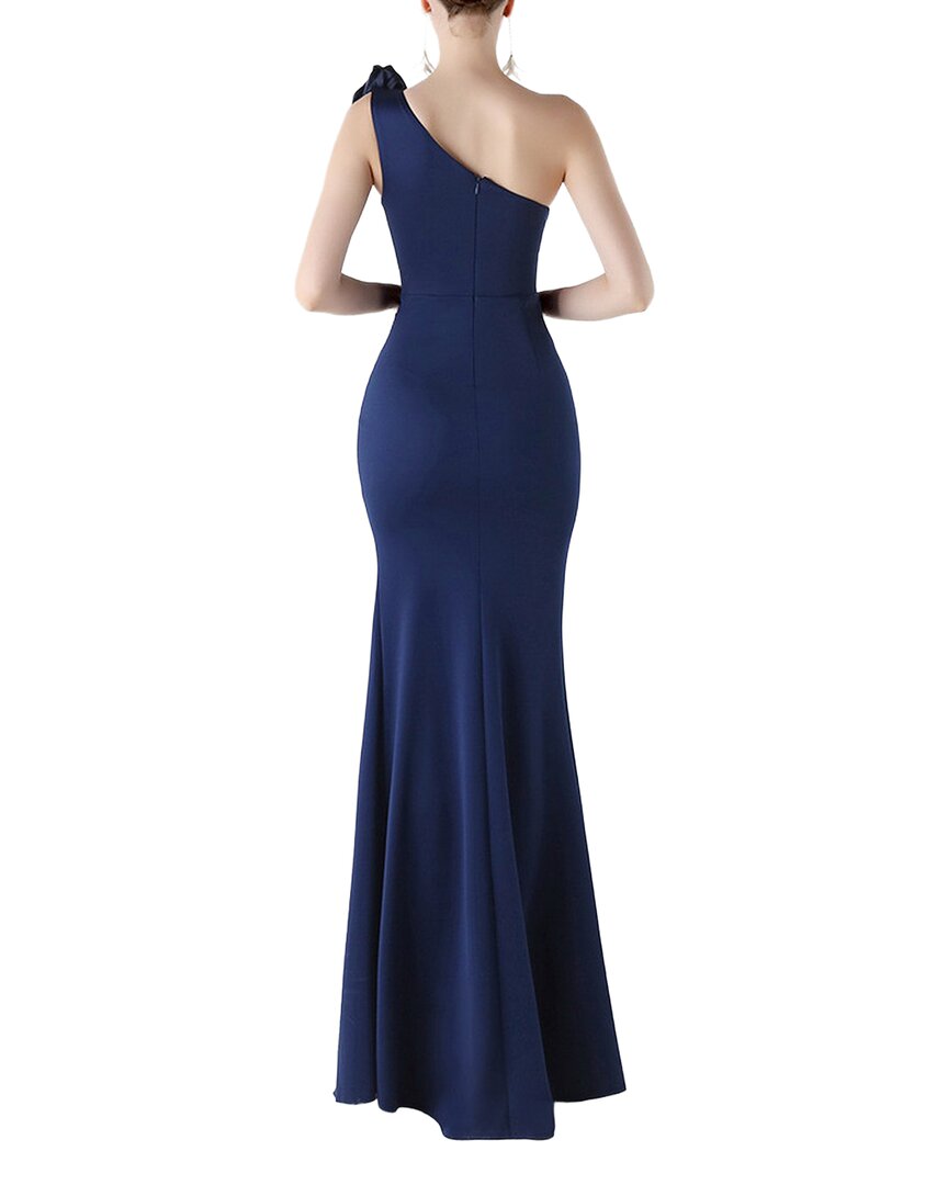 Kalinnu Solid One Shoulder Maxi Dress