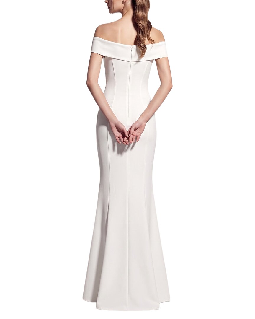 Kalinnu Solid Off The Shoulder Maxi Dress
