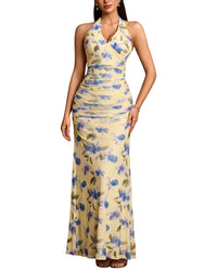 Luna Tuccini Printed Sleeveless Maxi Dress