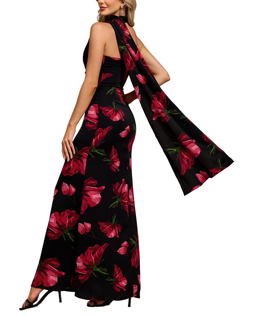 Luna Tuccini Printed One Shoulder Maxi Dress