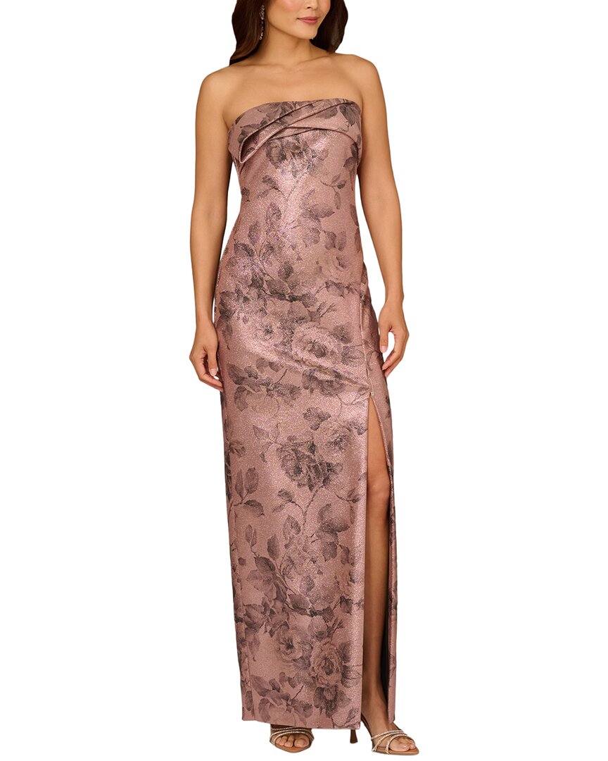 Aidan Mattox Printed Jacquard Dress