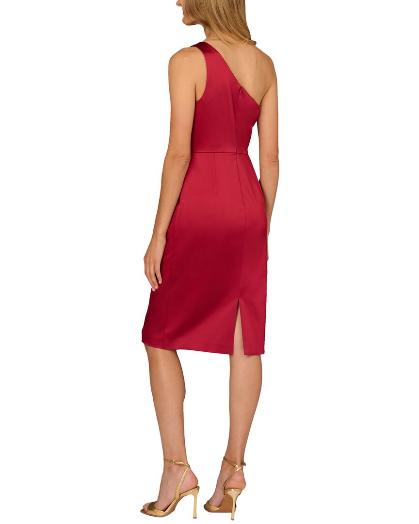 Aidan Mattox Satin Sheath Dress