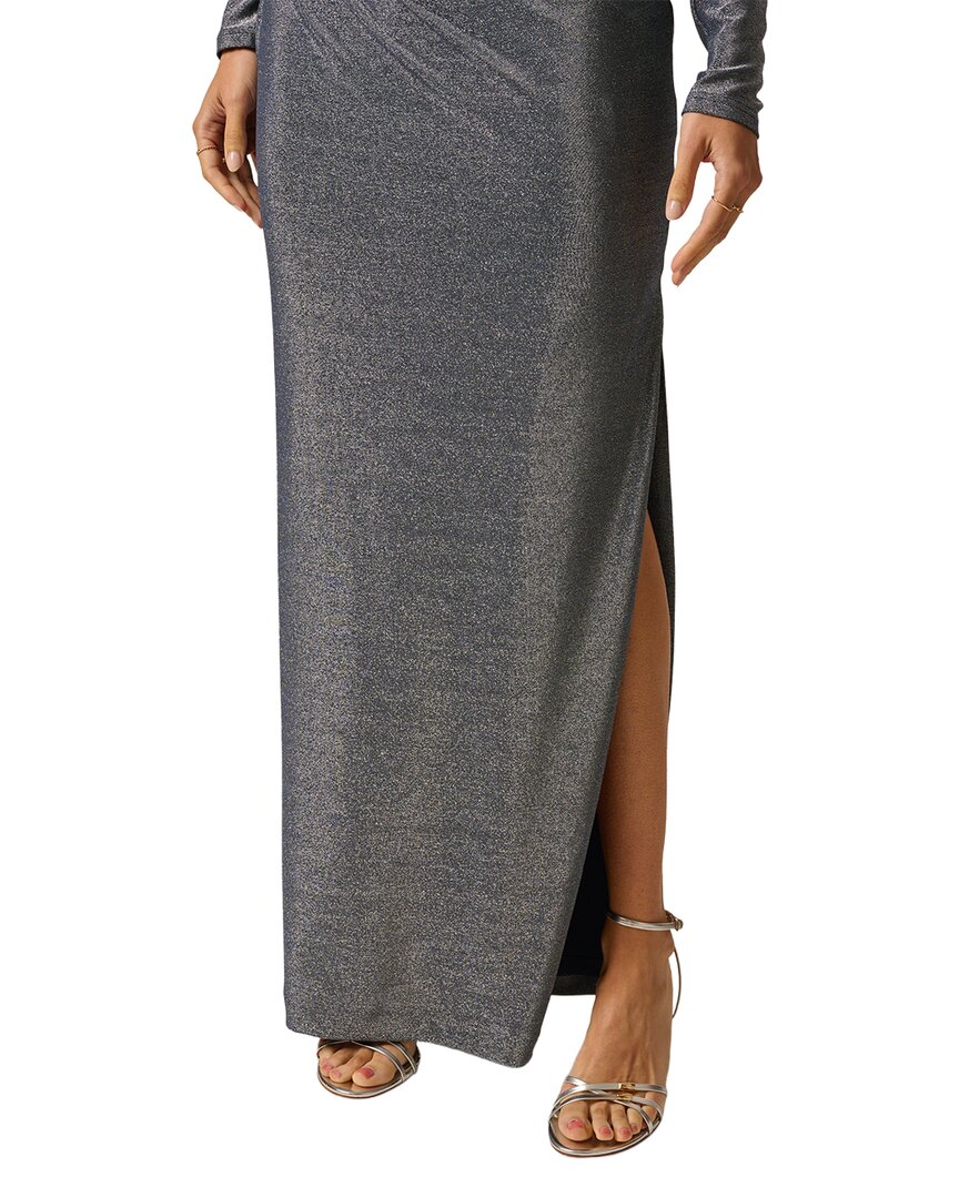 Adrianna Eve Metallic Knit Long Dress