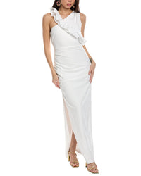 One33 Social Ruffle Gown 4 White