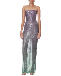 Bronx And Banco Ibiza Ombre Farah Strapless Maxi Dress