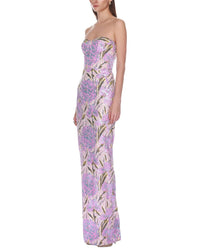 Bronx And Banco Sienna Sequin Dahlia Strapless Maxi Dress