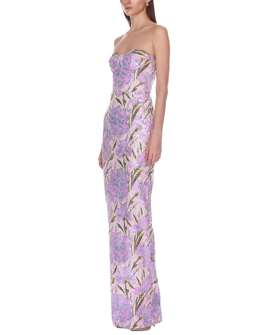Bronx And Banco Sienna Sequin Dahlia Strapless Maxi Dress
