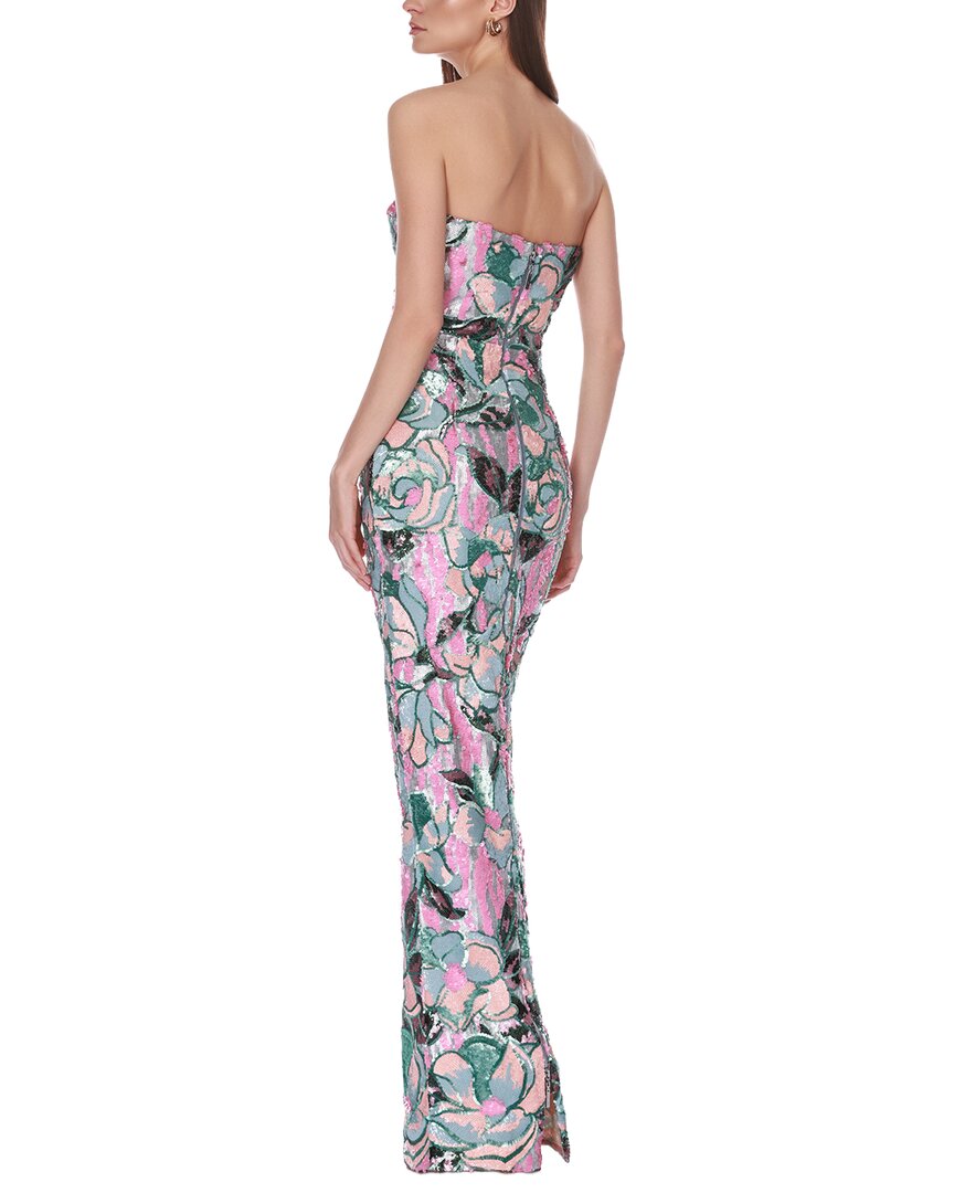 Bronx And Banco Calypso Sequin Dahlia Strapless Maxi Dress