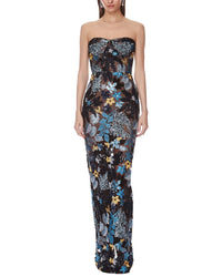 Bronx And Banco Dahlia Strapless Maxi Dress