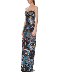 Bronx And Banco Dahlia Strapless Maxi Dress