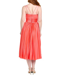Amur Womens Krisley Midi Dress, 4, Red