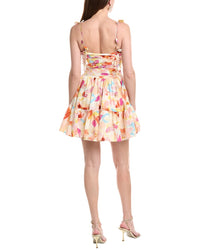 Amur Amelie Silk-Blend Mini Dress
