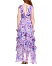 Amur Senora Silk-Blend Gown