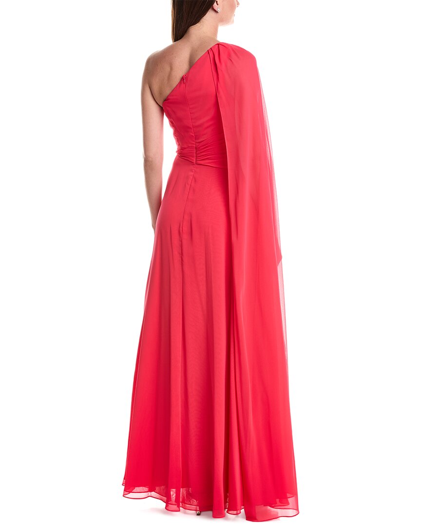 Teri Jon by Rickie Freeman Teri Jon By Rickie Freeman Chiffon One-Shoulder Drape Gown